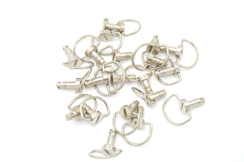 MOTO4U Motorcycle Race Fasteners Quick Release 14mm D-Ring 1/4 Turn Fairing Fastener Clip Style C x10 Sets in sliver color - Image 4